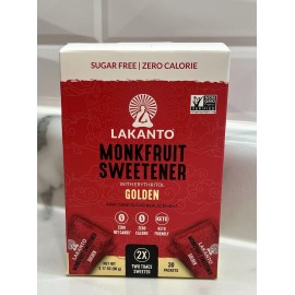 Lakanto Monk Fruit Sweetener with Erythritol Packets - White Sugar Replacement