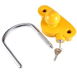 Stanz (TM) Heavy Duty Universal Adjustable Coupler Lock Trailer Hitch Storage Security Lock Fits 1-7/8, 2, 2-5/16 Inches Couplers