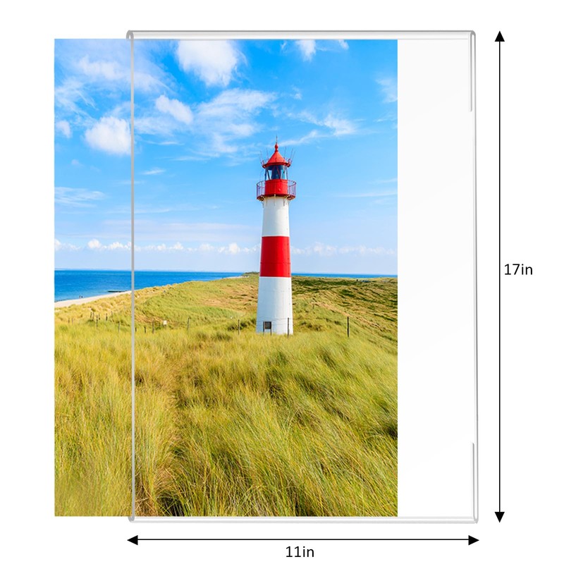 Ludery 11x17 Acrylic Picture Frames,Set of 4 Clear Photo Frame