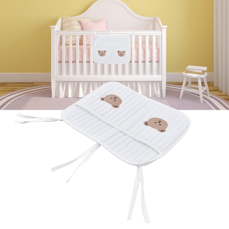Crib Organizer Hanging Cute Patterns Soft Cotton Practical Storage Supplies