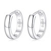 FIMHUT 925 Sterling Silver Thick Small Huggie Hoops Earrings For