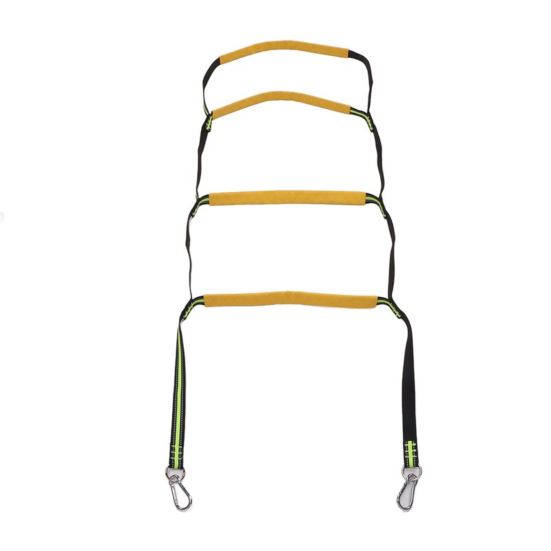 Boat Rope Ladder 4 Steps Foldable Portable Rope Boarding Ladder