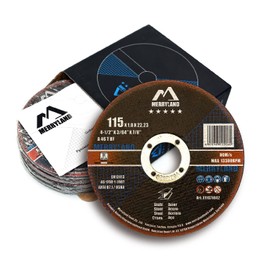 Merryland Expert Line E11071042 Cutting Disc 115 Metal Steel Stainless Steel for Angle Grinders 115 x 1.0 mm Thin Flex Disc Straight Pack of 25