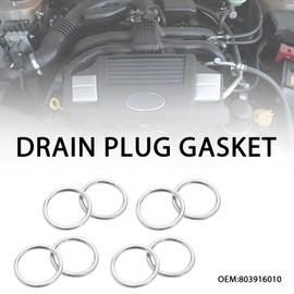 Be In Your Mind 20pcs Oil Drain Plug Gaskets 803916010 Oil Drain Plug Washer Oil Drain Plug Sealing Gasket Compatible with Subaru Outback Impreza Legacy Forester Crosstrek BRZ