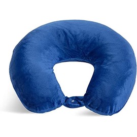 World's Best Feather Soft Microfiber Neck Pillow, Cobalt