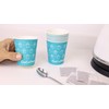 GoCoPack Paper Cups: Pack of 50-8oz (227ml) Disposable Single Wall