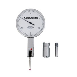 Accusize Industrial Tools 0.0005'' x 0.30'' (Resolution x Travel) Big Face Dial Test Indicators, Standard Deac, S990-C117