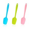 Patelai Wax Spatulas - 3 Pieces Non-stick Silicone Waxing Applicator for Hair Removal, Home Salon and Body Use, Reusable Large Hard Wax Sticks, 3 Colors