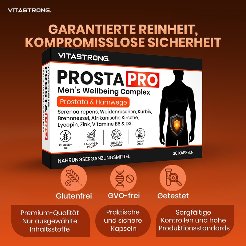 Vitastrong ProstaPro with Serenoa Repens 45% Pumpkin 1 Capsule Daily