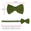 Allegra K Knit Bowtie, Bowtie Ribbon, Wedding, Graduation, Adjustable, Men's,