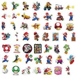 KRGNPLE 50 Sheets Waterproof Paper Notebook Bike Suitcase Sticker Helmet Laptop Waterproof Cute Graffiti Sticker