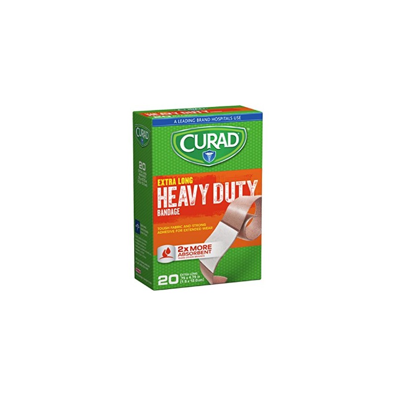 CURAD Heavy Duty Bandage Extra Long 20 Each .75 x