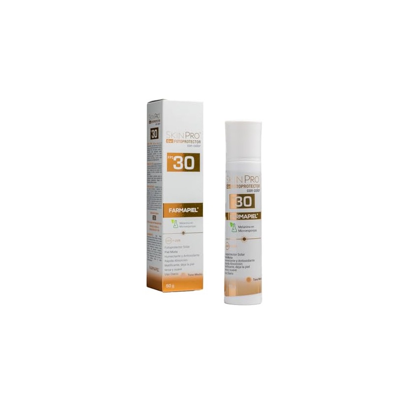 Skin Pro Gel Protector Solar con Color FPS 30 50