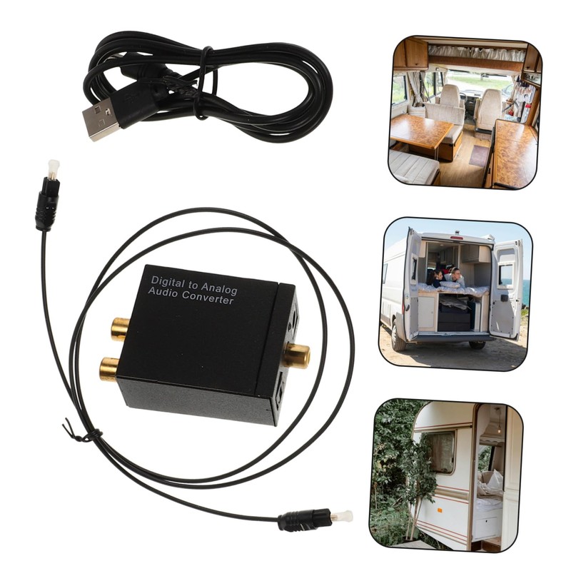OSALADI Digital to Analog Audio Converter 3.5mm Optical to Analog