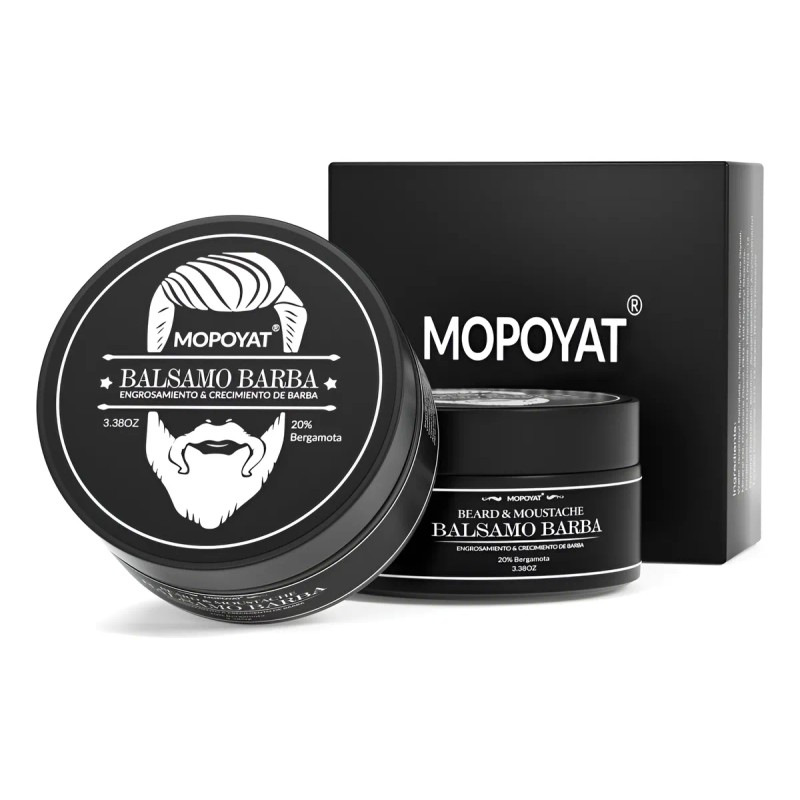 Mopoyat Tratamiento Barba Bigote Estimula Crecimiento Lavanda