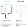 Lemical Double-Sided Magnetic White Board 2 Pack Dry Erase Paddles