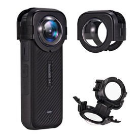 Coyktonty Lens Guard/Snap-on Optical Glass Protector Cover for Insta360 X4,9H Hardness High Transmittance,Waterproof Dustproof