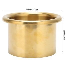 Ejoyous Hair Dryer Holder, Wall Mounted Metal Hairdryer Straightener Shelf Bracket Stand Hair Tool Organiser Hair Dryer Storage for Bathroom Home Hotel Use (Gold)