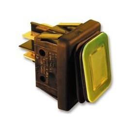 DPST Amber | Rocker Switch 1 x Quantity - B4MASK48E1A0000