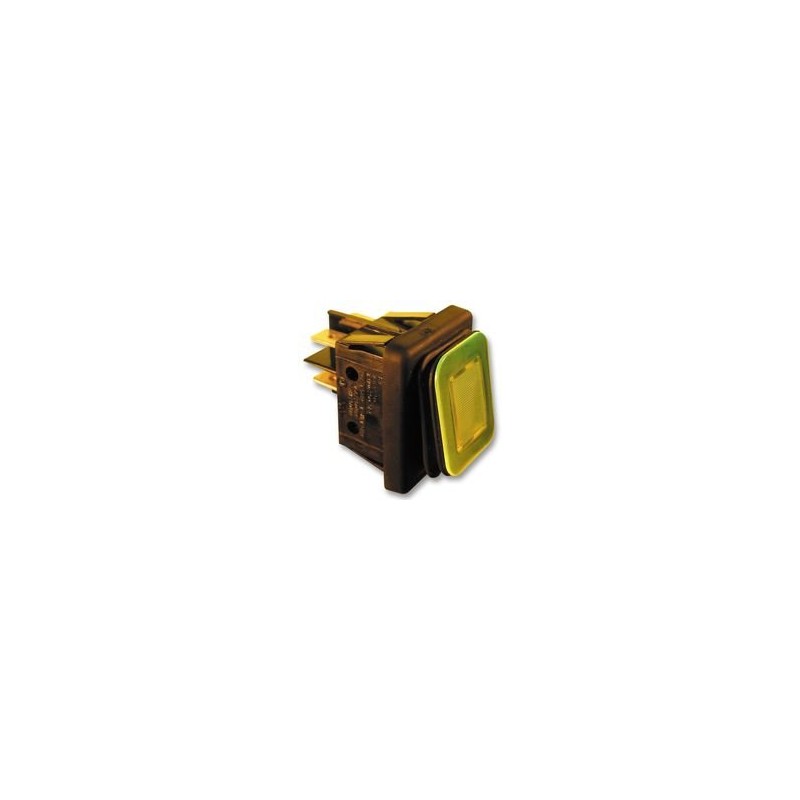 DPST Amber | Rocker Switch 1 x Quantity - B4MASK48E1A0000