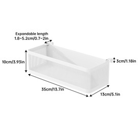 Bedside Caddy Shelf for Bunk Bed,Office Cubicle Walls,Baby Crib Rails,Dorm Bed&Balcony Rails Bunk Bed Accessories Bed Shelf for Cellphone Glass Headphone Magazine(White, L13.78in*W5.12in*H3.94in)