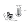 Biaungdo M6x15mm Stainless Steel Flat Head Hex Socket Cap Bolts