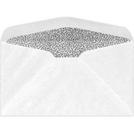 #6 3/4 Regular Envelopes (3 5/8 x 6 1/2) - White w/Security Tint (1000 Qty.)