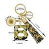 XGALBLA Letter B Keychain Accessories Cute Sunflower Initial Key Ring