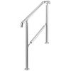 VEVOR Handrail for Outdoor Steps, 2-3 Steps Outdoor Handrail, Adjustable