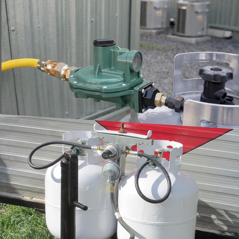 Landhoow 2nd Stage Propane Regulator Compatible with R622-DFF, 3/4" NPT