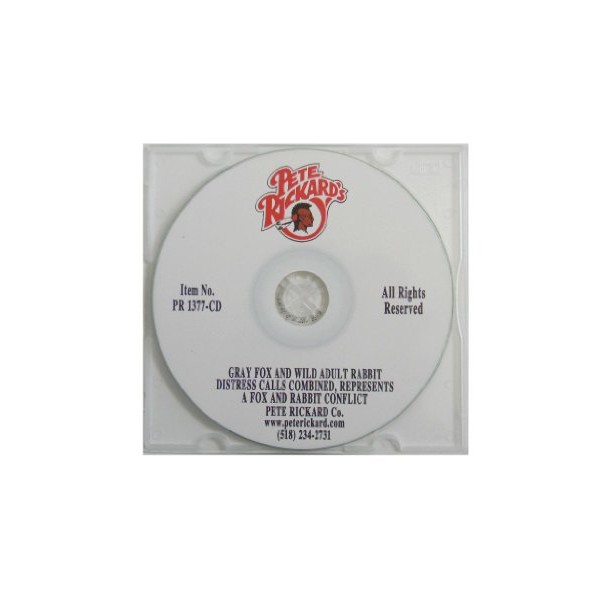 Pete Rickard's 1377CD Grey Fox ad Wild Rabbit Distressed CD