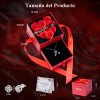Flores Rosa Eterna Y Collar De Corazón Y Aretes Regalos