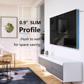 Alrhipvm TV Wall Mount Brackets Low Profile Fixed for 14 to 43 Inch LED, LCD TVs Flat Screen Up to 55lbs, Universal TV Monitor Mount Fits 8" Wood Studs VESA 200x200mm