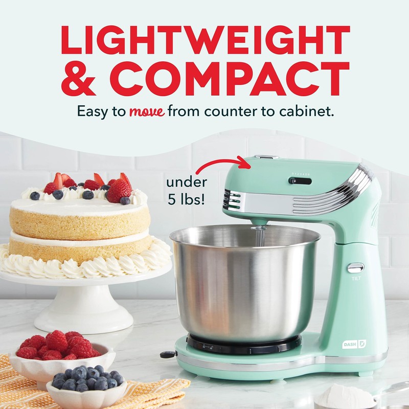 Dash Stand Mixer (Electric Mixer for Everyday Use): 6 Speed