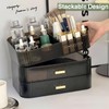Decorcode Makeup Organizer for Vanity, Large Desk Organizer with Stackable