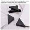 uxcell 20Pcs Plastic Corner Protectors 5x50mm Triangle Shape Glass Corner