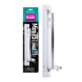 Arcadia Reptile - ShadeDweller MiniT5 UVB Kit - 7% UVB, 8 Watt - Easy To Use & Install - Built In Reflector - Includes Fitting Kit & Link Cable - Suitable For Crepuscular Species