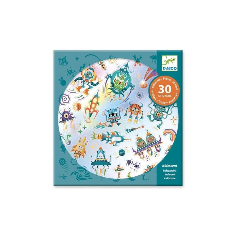 DJECO Intergalactic Stickers Balloons Unisex Children's Multi-Coloured (39265)