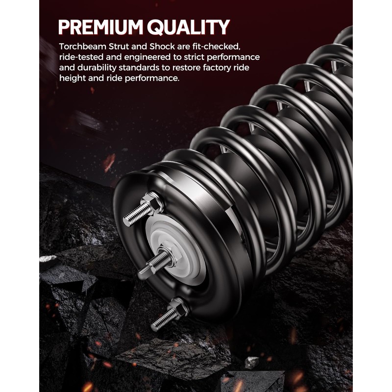 Torchbeam Front Shock Struts Replacement Complete Assembly Pair Fit for