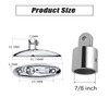 Baieasy Bimini Top Hardware, Deck Side Mounted Quick Release Hinges,