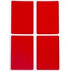 Labels Red 75mm x 50mm Rectangle Stickers - Size 7.5cm