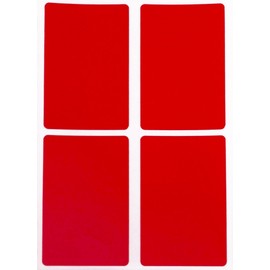 Labels Red 75mm x 50mm Rectangle Stickers - Size 7.5cm x 5cm Square Stickers 60 Value Pack of Royal Green