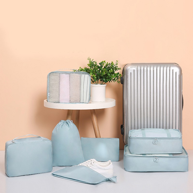 7 Piece Packing Cubes Set High Capacity Multifunction Foldable Luggage