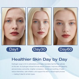 RUITN Hydrogen Bath Soaps, H2 Soap Bar with Refreshing Botanical Scent, for Bathing, Washing Face & Hands, Deep Hydration & Anti-Aging for All Skin Types,Hydrogen-rich Face Soap 2 Bars