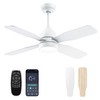 42 Inch Ceiling Fan with Light, APP & Remote, Downrod