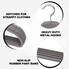 ELONG HOME 30 Pack Rubberized Hangers with Non-Slip Grip, Durable