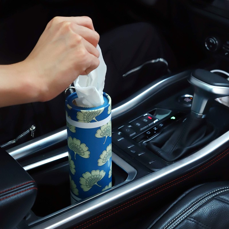 Car Tissues Holder with Facial Tissues - 4 PK -