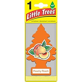 LITTLE TREES Car Air Freshener | Hanging Paper Tree for Home or Car | Peachy Peach | 3 Pack