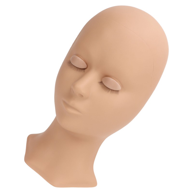 Lash Mannequin Head Soft Silicone Replaced Eyelids Mannequin Head for