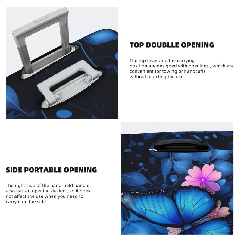 Butterfly Luggage Cover for Suitcase Elastic Non Scratch Travel Protector